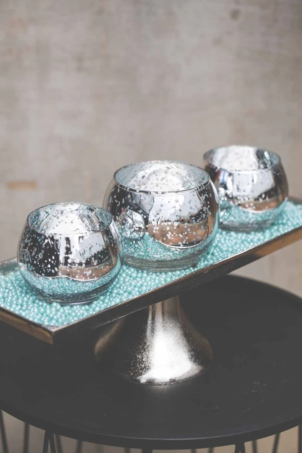 Richland Hurricane Holder Silver Mercury Large Set Of 48 4 Richland Hurricane Holder Silver Mercury Large Set Of 48 - Image 2