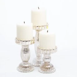 Richland Rayner Mercury Pillar Candle Holder Set Of 3 -Candle Decorations 967a9756 edit 3