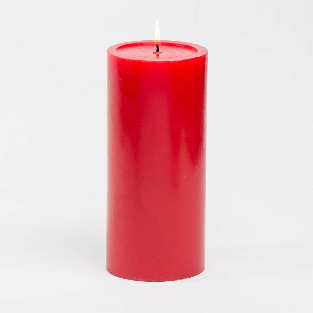 Richland 4" X 9" Red Pillar Candle 3 Richland 4" X 9" Red Pillar Candle