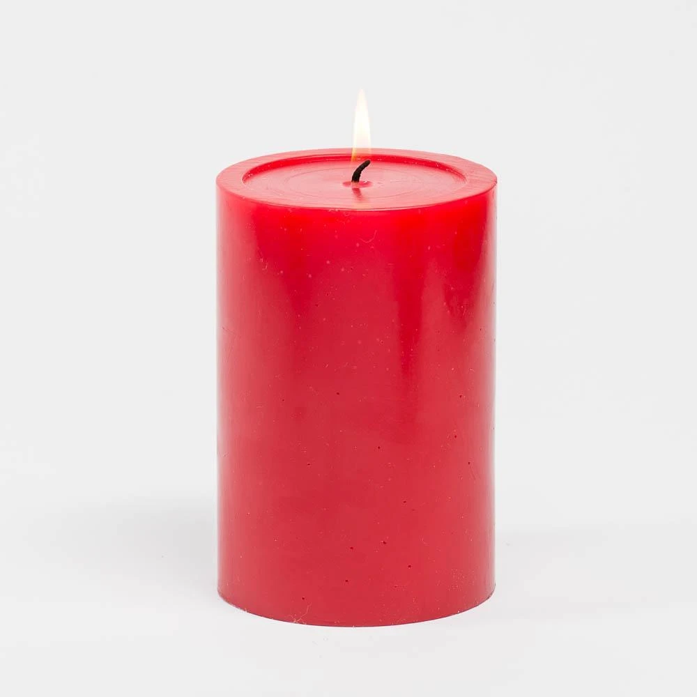 Richland 4" X 6" Red Pillar Candle 3 Richland 4" X 6" Red Pillar Candle