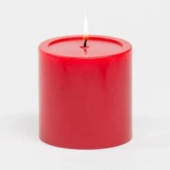 Richland 4" X 4" Red Pillar Candles Set Of 6