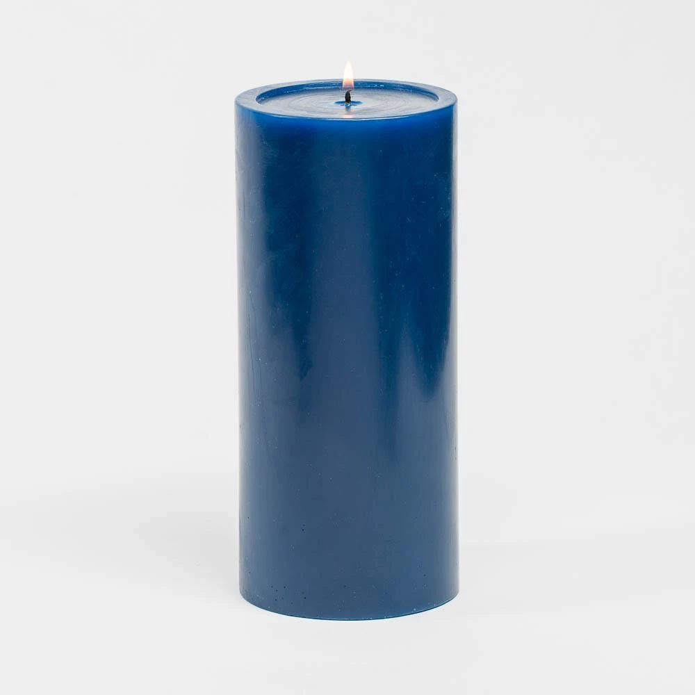 Richland 4" X 9" Navy Blue Pillar Candles Set Of 6 3 Richland 4" X 9" Navy Blue Pillar Candles Set Of 6