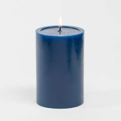 Richland 4" X 6" Navy Blue Pillar Candles Set Of 6