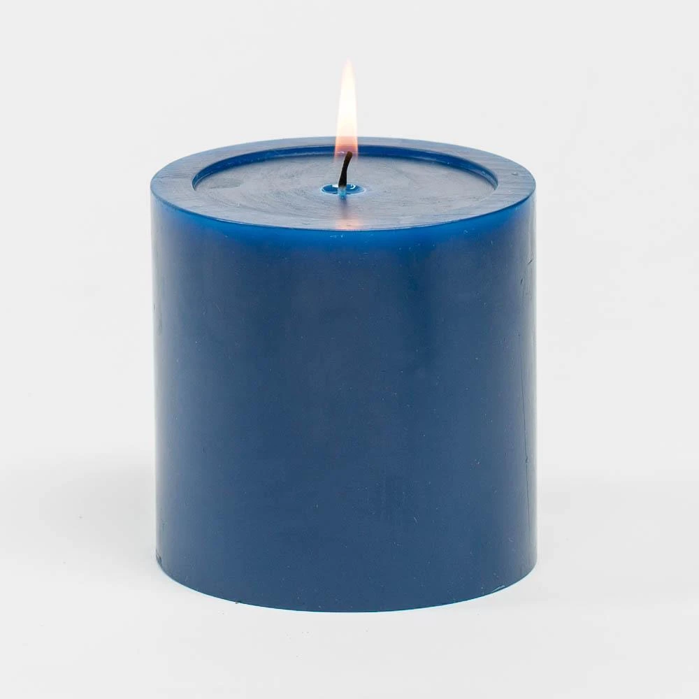 Richland 4" X 4" Navy Blue Pillar Candles Set Of 6 3 Richland 4" X 4" Navy Blue Pillar Candles Set Of 6