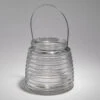 Eastland 4.6" Hanging Horizontal Ribbed Glass Jar With Handle Set Of 12 1 Eastland 4.6" Hanging Horizontal Ribbed Glass Jar With Handle Set Of 12 -Candle Decorations 9722 6542 2