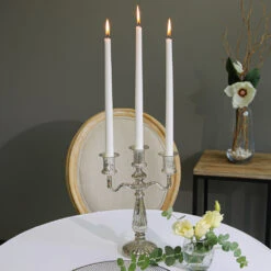 Richland Mercury Tri Candelabra 7 Richland Mercury Tri Candelabra -Candle Decorations 9752 7107