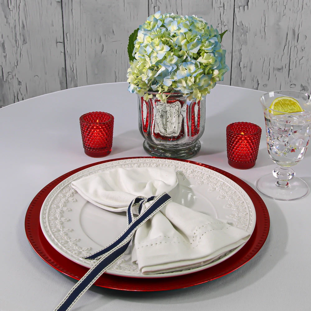 Richland Votive Holder Hobnail Red Set Of 72 4 Richland Votive Holder Hobnail Red Set Of 72 - Image 2