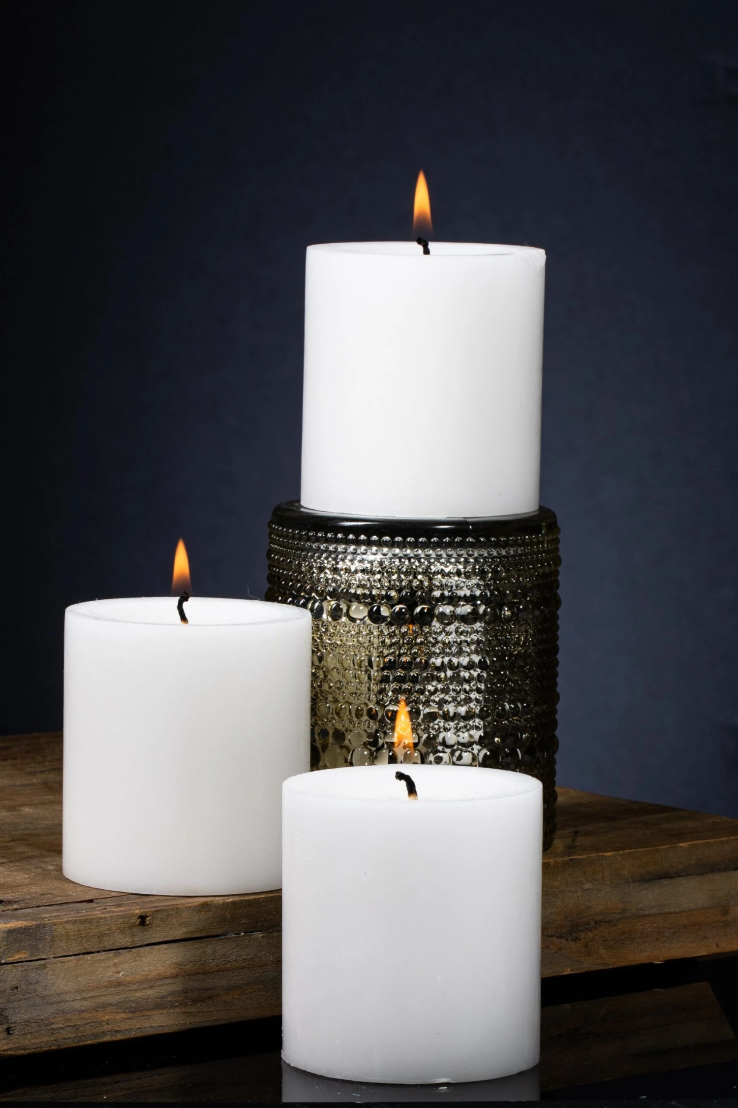 Richland Pillar Candles 3"x3" White Set Of 24 4 Richland Pillar Candles 3"x3" White Set Of 24 - Image 2