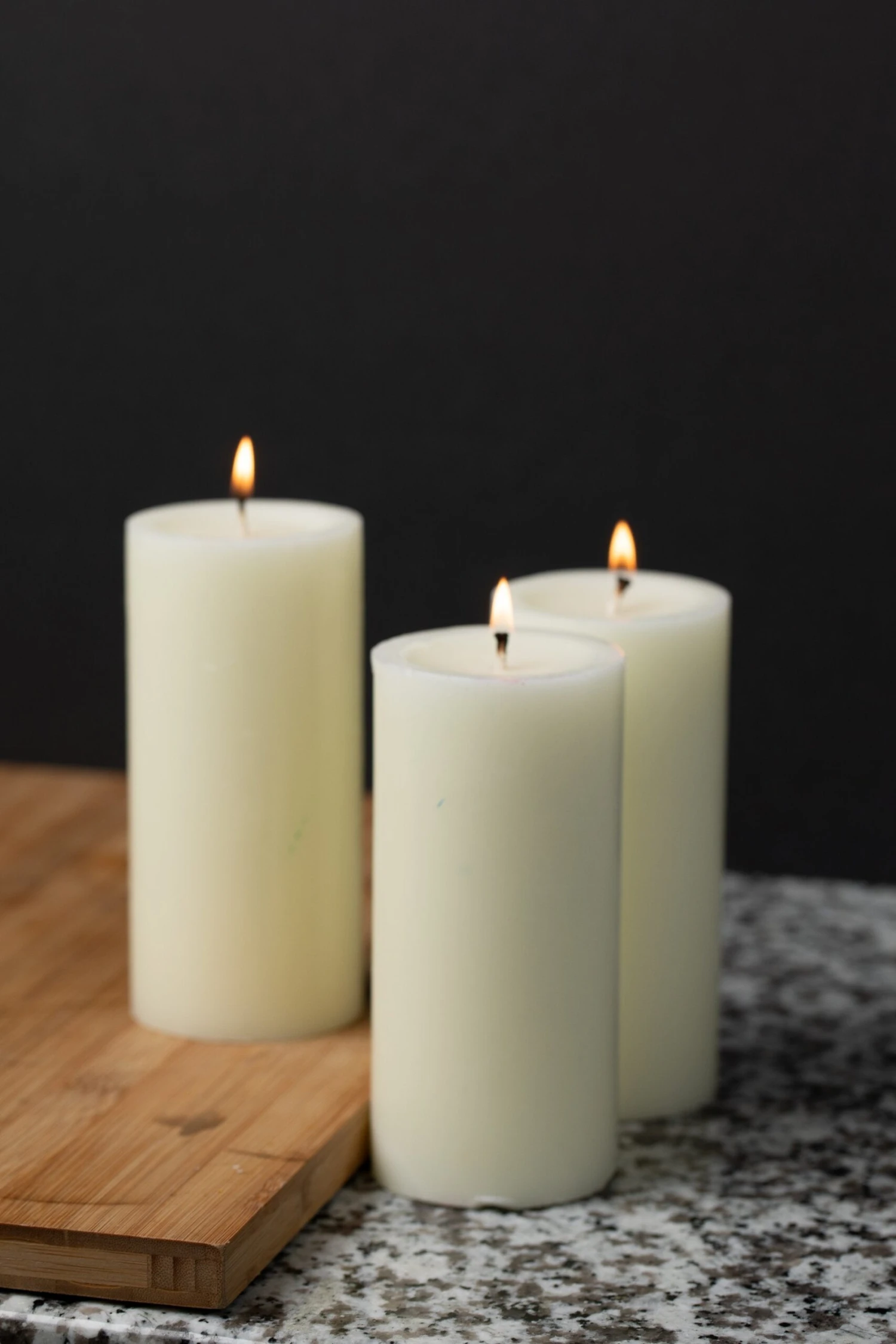 Richland Pillar Candle 3"x6" Light Ivory Set Of 6 5 Richland Pillar Candle 3"x6" Light Ivory Set Of 6 - Image 3