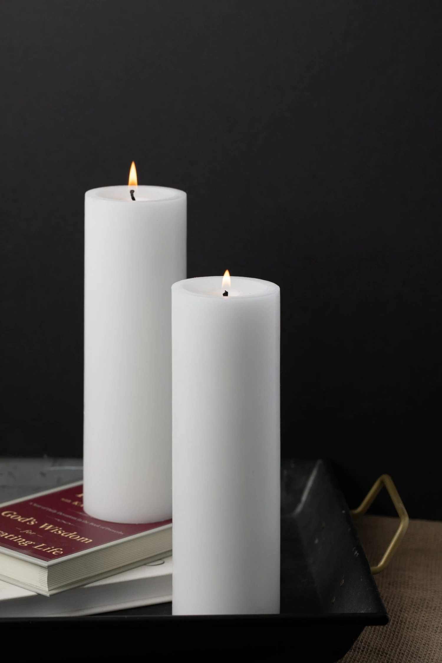 Richland Pillar Candles 3"x9" White Set Of 6 4 Richland Pillar Candles 3"x9" White Set Of 6 - Image 2