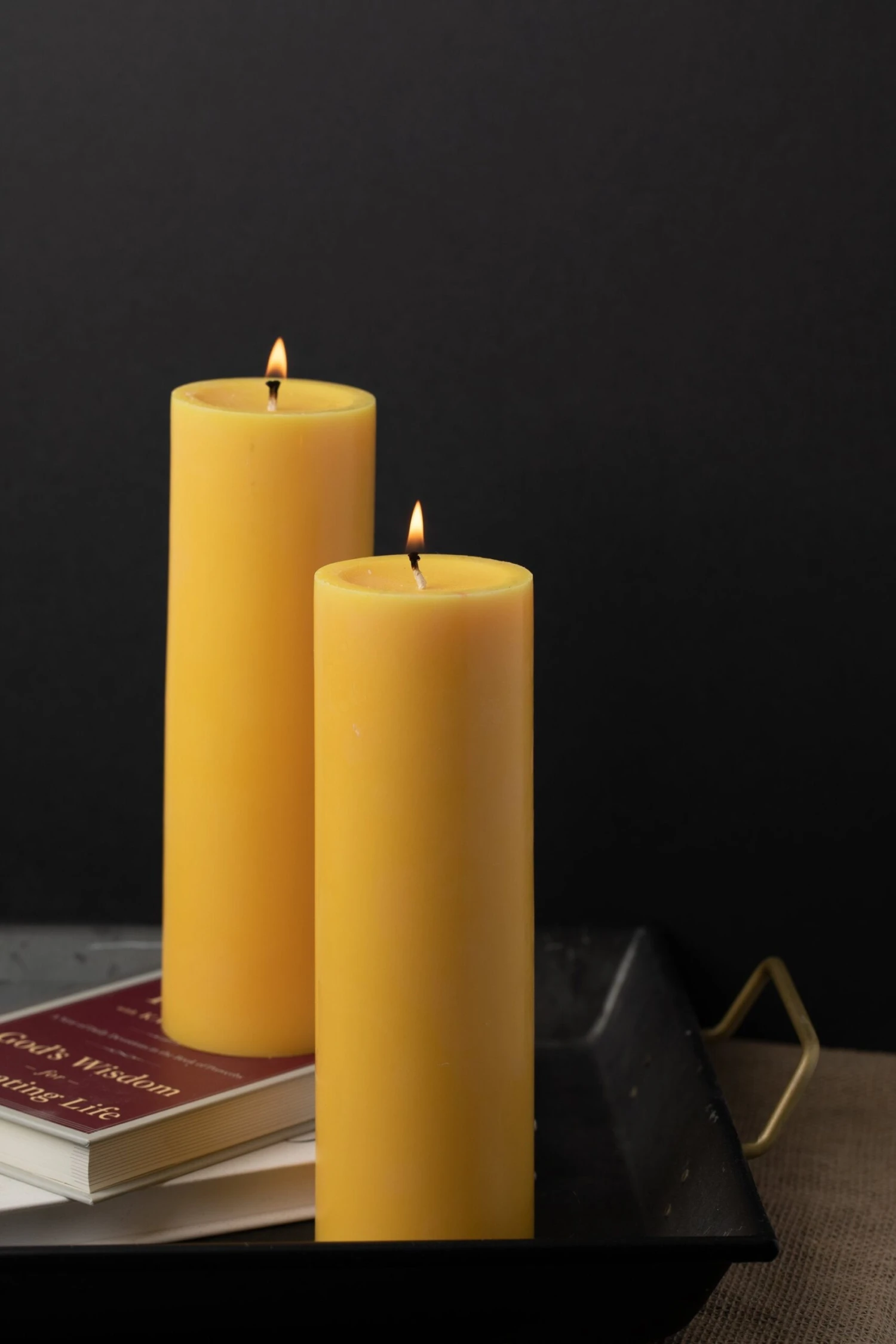 Richland Pillar Candles 3"x9" Yellow Set Of 24 4 Richland Pillar Candles 3"x9" Yellow Set Of 24 - Image 2
