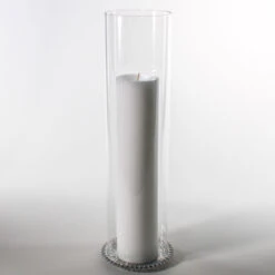 Richland Glass Chimney Candle Shade 4" X 16" -Candle Decorations IMG 0764 5