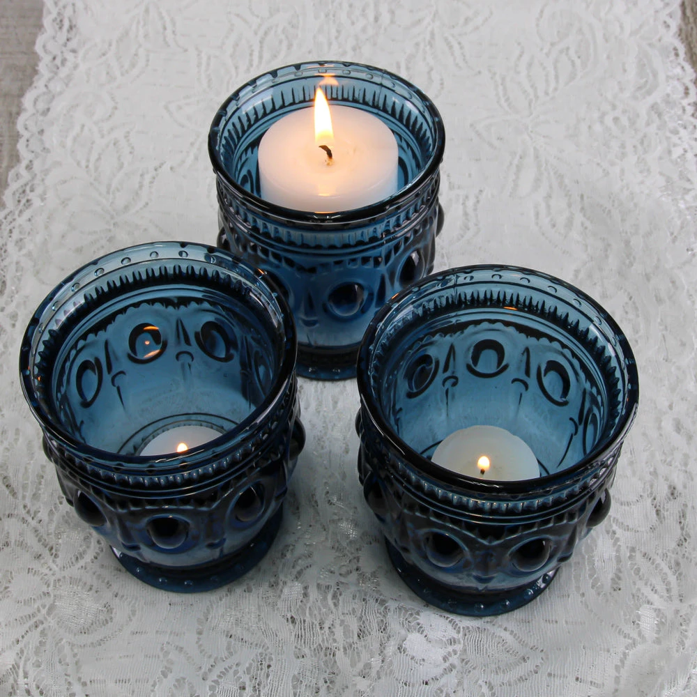 Richland Vintage Charm Candle Holder Navy Blue Set Of 48 6 Richland Vintage Charm Candle Holder Navy Blue Set Of 48 - Image 4
