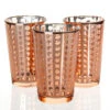 Richland Rose Gold Dotted Glass Holder - Large Set Of 48 2 Richland Rose Gold Dotted Glass Holder - Large Set Of 48 -Candle Decorations IMG 8584 2