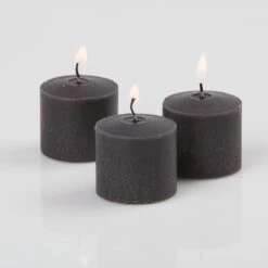 Richland Votive Candles Unscented Black 10 Hour Set Of 72