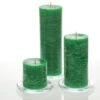 Richland Rustic Pillar Candle 3" X "3, 3" X 6" & 3"x 9" Dark Green Set Of 36 -Candle Decorations PillarSet DarkGreen 2319