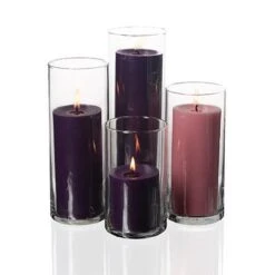 Richland Pillar Candles & Eastland Cylinder Holders Set Of 4 -Candle Decorations Product Photography List Company Finals 11