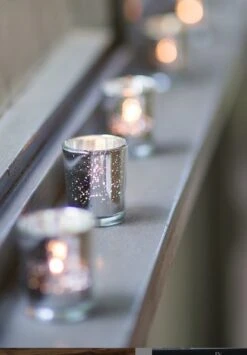 Richland Silver Mercury Votive Holders Set Of 12 -Candle Decorations SilverMercuryHolders2