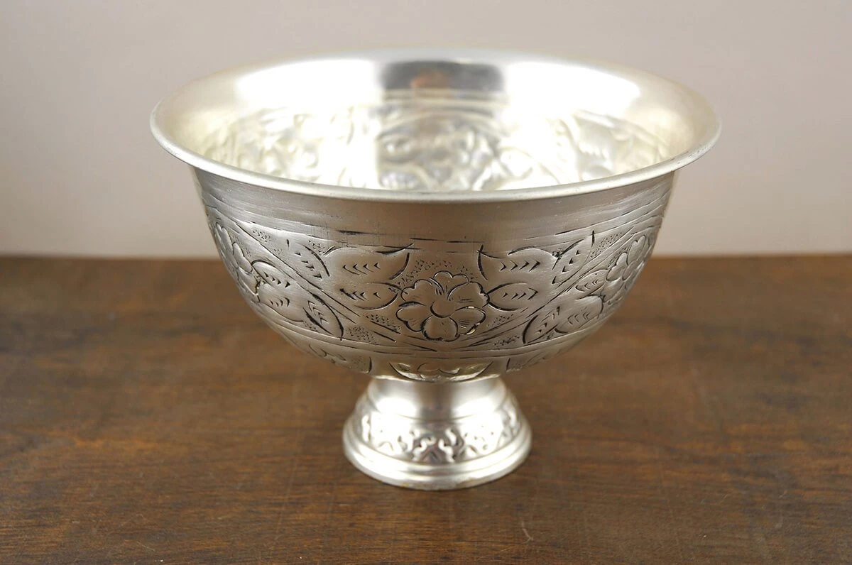 Silver Plated Antique Compote 6x8 3 Silver Plated Antique Compote 6x8