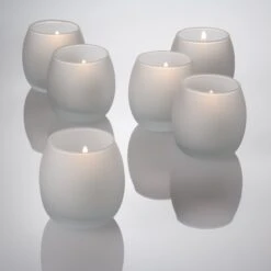 Eastland Petite Hurricane Votive Candle Holder Frosted Set Of 144