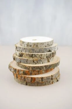 8 Basswood Branch Rounds 3.5in-5in Natural