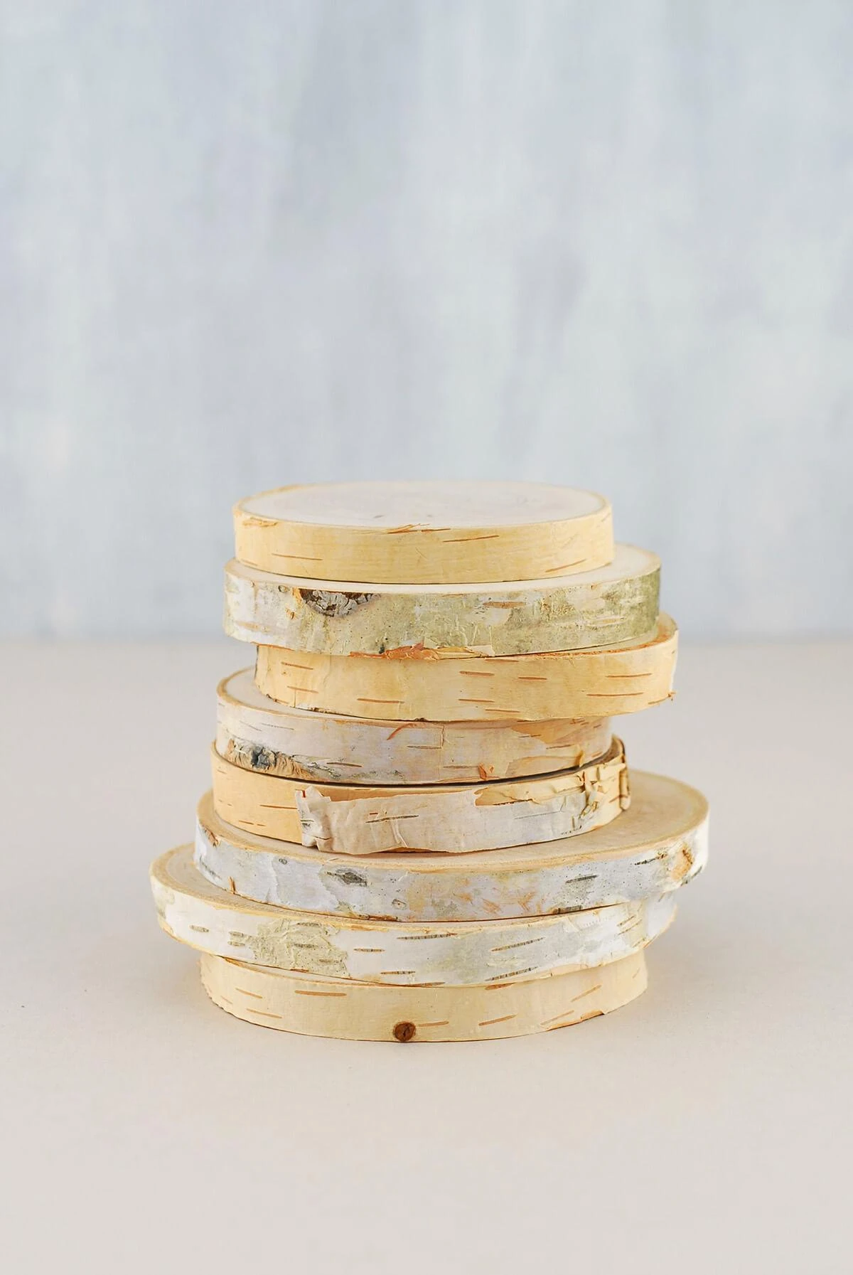 Natural Birch Rounds 3-5in (Set Of 8) 3 Natural Birch Rounds 3-5in (Set Of 8)