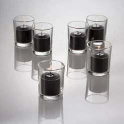 Richland Votive Candles Unscented Black 10 Hour Set Of 144 -Candle Decorations c2 2