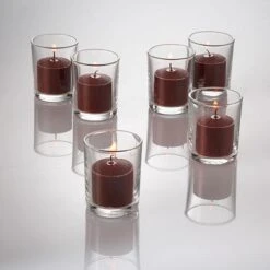 Richland Votive Candles Brown Cinnamon Bun Scented 10 Hour Set Of 72 -Candle Decorations c3 5