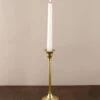 Taper Candlestick Gold 9in -Candle Decorations candlestick gold lg 1