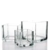 Richland Square Glass Cube Vase Set Of 36 (4"/5"/6") -Candle Decorations cubeset 1