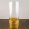 Gold Honeycomb Cylinder Vase 4"x10" -Candle Decorations cylinder vase honeycomb rt 10 1