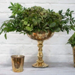 Desiray Glass Compote 9.5" Gold -Candle Decorations d84b72a3 3d51 4ace 86ad 7777a19a8f11