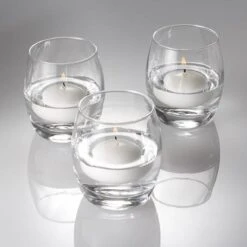 Eastland Grande Hurricane Holders & Richland Floating Candles 2" Set Of 72