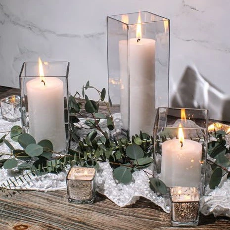 Richland Silver Mercury Square Votive Holder Set Of 12 6 Richland Silver Mercury Square Votive Holder Set Of 12 - Image 4