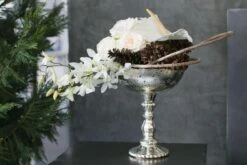 Desiray Glass Compote 9" X 8" Silver 7 Desiray Glass Compote 9" X 8" Silver -Candle Decorations glass desiray compote 8in 1