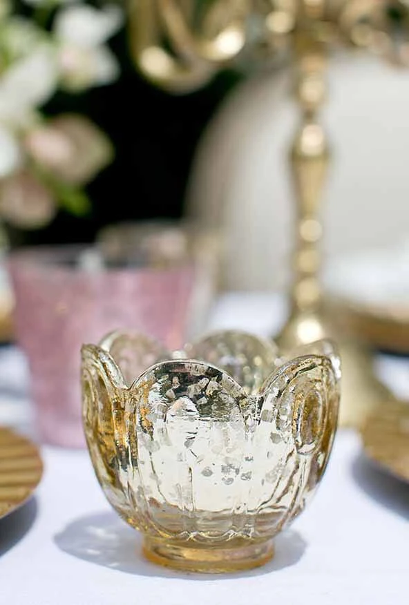 Gold Carraway Votive Holders Set Of 6 5 Gold Carraway Votive Holders Set Of 6 - Image 3