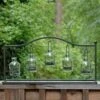 Large Metal Hanging Bottle Candleholder Rack 24" 2 Large Metal Hanging Bottle Candleholder Rack 24" -Candle Decorations hanging bottle votive holder 24 12 2