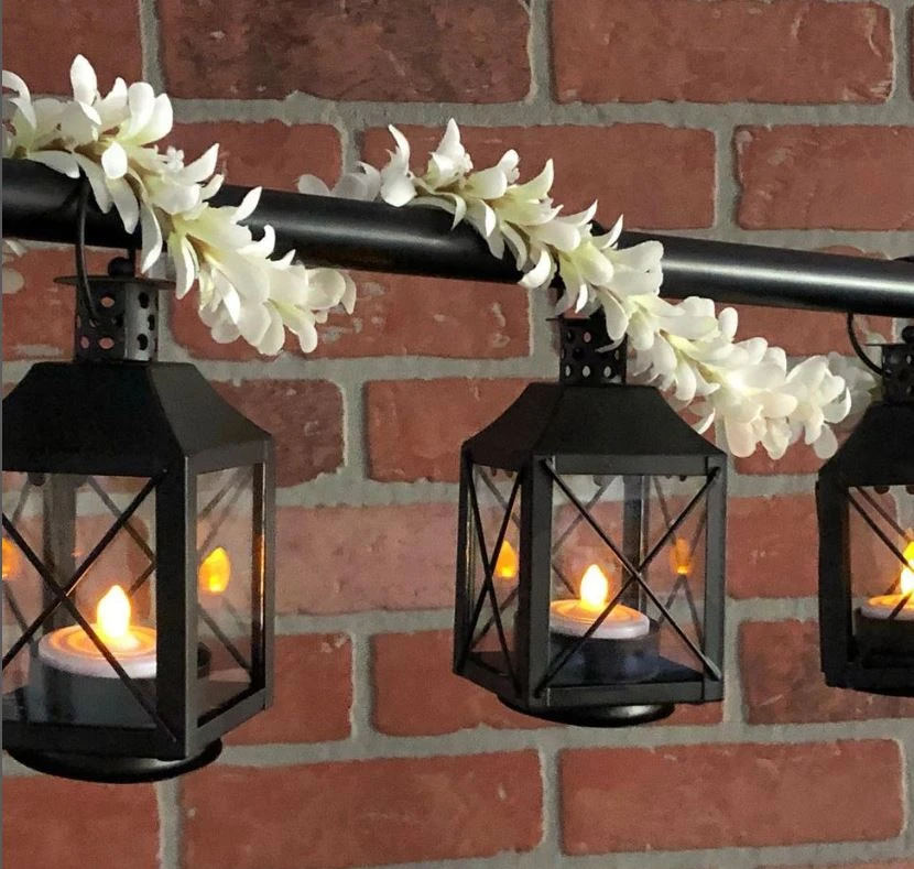 Richland Mini Tealight Lanterns Black Metal Set Of 25 6 Richland Mini Tealight Lanterns Black Metal Set Of 25 - Image 4