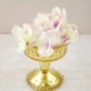 Mercury Glass Compote Gold 4.5in 1 Mercury Glass Compote Gold 4.5in -Candle Decorations mercury glass compote gold sm 3