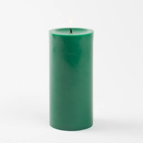 Richland Pillar Candles 3"x6" Dark Green Set Of 24 3 Richland Pillar Candles 3"x6" Dark Green Set Of 24