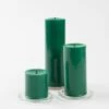 Richland Pillar Candles 3"x3", 3"x6" & 3"x9" Dark Green Set Of 3 1 Richland Pillar Candles 3"x3", 3"x6" & 3"x9" Dark Green Set Of 3 -Candle Decorations mg 1169 12