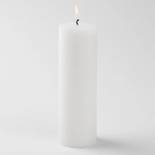 Richland Pillar Candle 2"x6" White Set Of 40 3 Richland Pillar Candle 2"x6" White Set Of 40