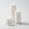 Richland Pillar Candles 3"x3", 3"x6" & 3"x9" White Set Of 3 1 Richland Pillar Candles 3"x3", 3"x6" & 3"x9" White Set Of 3 -Candle Decorations mg 1845 edit