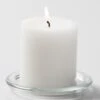 Richland Pillar Candles 3"x3" White Set Of 12 1 Richland Pillar Candles 3"x3" White Set Of 12 -Candle Decorations mg 1861 1