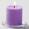 Richland Pillar Candles 3"x3" Lavender Set Of 24 -Candle Decorations mg 1866 1 1