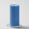 Richland Pillar Candles 3"x6" Light Blue Set Of 24
