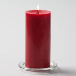 Richland Pillar Candles 3"x6" Red Set Of 12