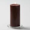 Richland Pillar Candles 3"x6" Brown Set Of 12