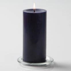 Richland Pillar Candles 3"x6" Navy Blue Set Of 12