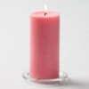 Richland Pillar Candles 3"x6" Pink Set Of 24 -Candle Decorations mg 1878 1 1 1